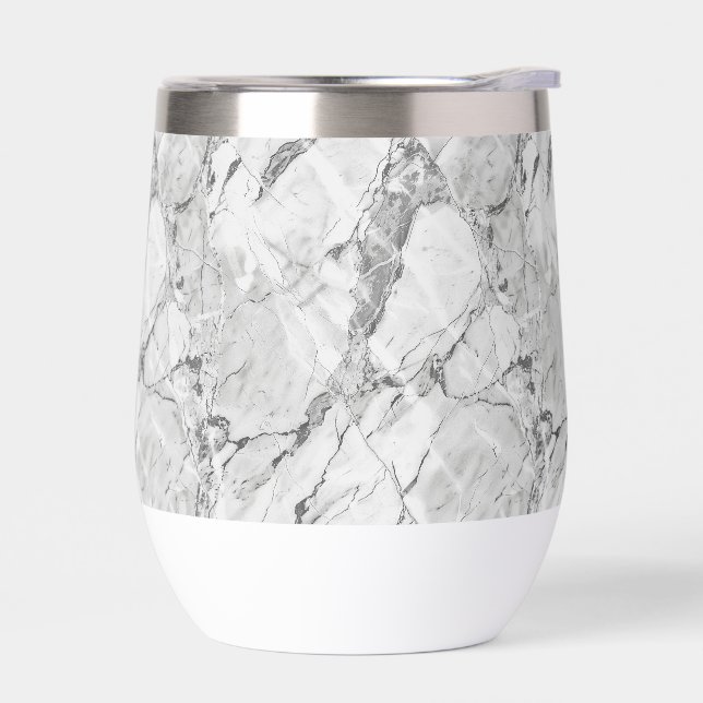Elegant Slate Whisper Stream Marble Texture Bone C (Left)