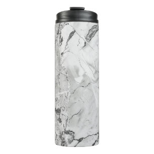 Elegant Slate Whisper Stream Marble Texture Bone C Thermal Tumbler