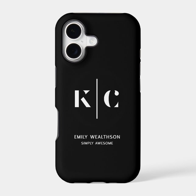 Elegant & Sleek Black QR Code (Back)