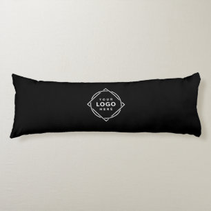 Elegant & Sleek Black QR Code Body Cushion
