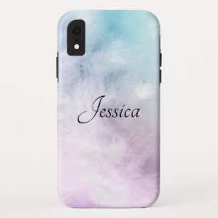 Elegant & Sleek Black QR Code iPhone XR Case