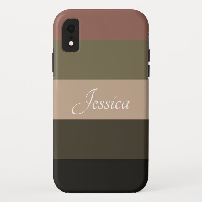 Elegant & Sleek Black QR Code Case-Mate iPhone Case (Back)