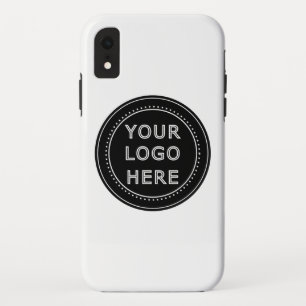 Elegant & Sleek Black QR Code iPhone XR Case