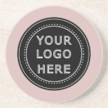 Elegant & Sleek Black QR Code Coaster<br><div class="desc">This design is accessible to all. Feel free to customise the logo,  images,  tStylish Black QR Code Design | Elegant Brandext,  and colours according to your preferences. Thank you very much.</div>