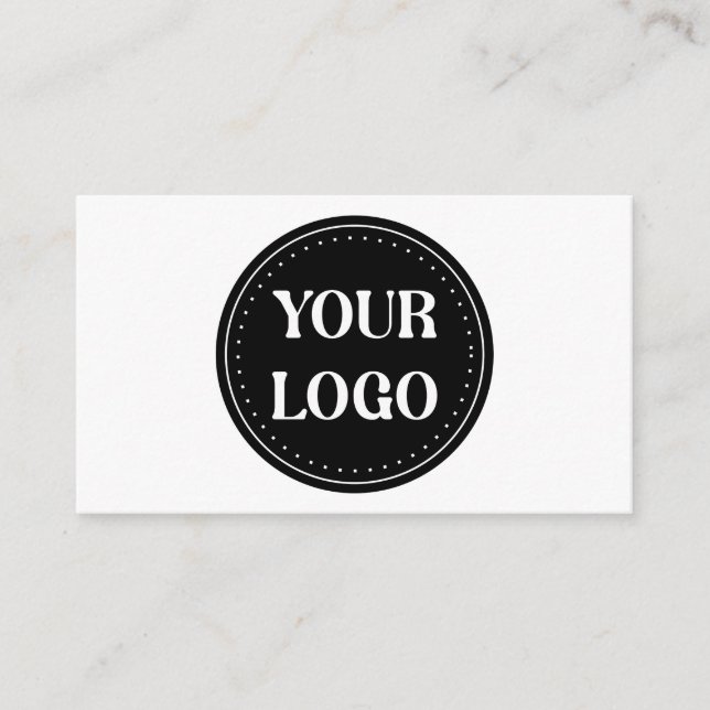 Elegant & Sleek Black QR Code Enclosure Card (Front)