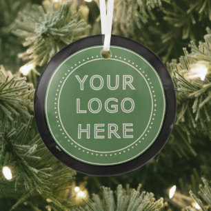 Elegant & Sleek Black QR Code Glass Tree Decoration