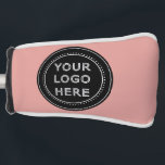 Elegant & Sleek Black QR Code Golf Head Cover<br><div class="desc">This design is accessible to all. Feel free to customise the logo,  images,  tStylish Black QR Code Design | Elegant Brandext,  and colours according to your preferences. Thank you very much.</div>