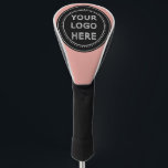 Elegant & Sleek Black QR Code Golf Head Cover<br><div class="desc">This design is accessible to all. Feel free to customise the logo,  images,  tStylish Black QR Code Design | Elegant Brandext,  and colours according to your preferences. Thank you very much.</div>