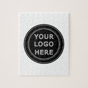 Elegant & Sleek Black QR Code Jigsaw Puzzle