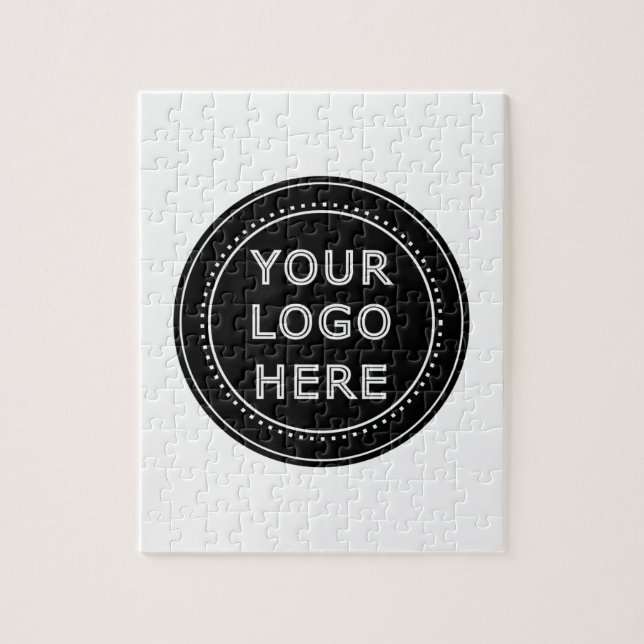 Elegant & Sleek Black QR Code Jigsaw Puzzle (Vertical)