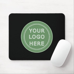 Elegant & Sleek Black QR Code Mouse Pad