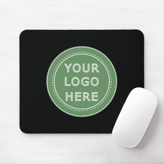 Elegant & Sleek Black QR Code Mouse Pad (With Mouse)