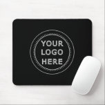 Elegant & Sleek Black QR Code Mouse Pad<br><div class="desc">This design is accessible to all. Feel free to customise the logo,  images,  tStylish Black QR Code Design | Elegant Brandext,  and colours according to your preferences. Thank you very much.</div>