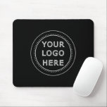 Elegant & Sleek Black QR Code Mouse Pad<br><div class="desc">This design is accessible to all. Feel free to customise the logo,  images,  tStylish Black QR Code Design | Elegant Brandext,  and colours according to your preferences. Thank you very much.</div>