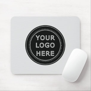 Elegant & Sleek Black QR Code Mouse Pad