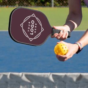 Elegant & Sleek Black QR Code Pickleball Paddle