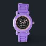 Elegant & Sleek Black QR Code Watch<br><div class="desc">This design is accessible to all. Feel free to customise the logo,  images,  tStylish Black QR Code Design | Elegant Brandext,  and colours according to your preferences. Thank you very much.</div>