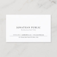 Elegant Sleek Plain Professional Classic Design