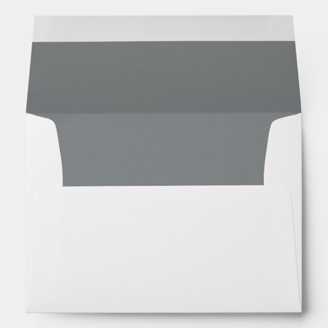 Elegant Sleek Silver Lined Envelope (Back (Bottom))