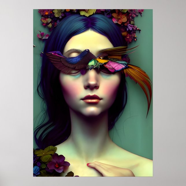 Elegant Sleeping Princess Poster (Front)