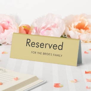 Elegant Small Business Table Tent Sign