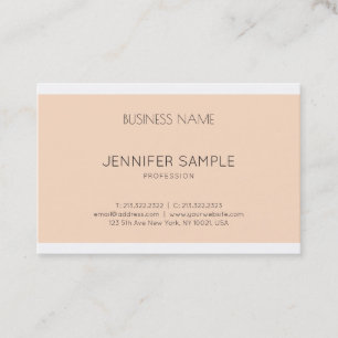 Elegant Smart Graphic Design Modern Plain Trendy Business Card