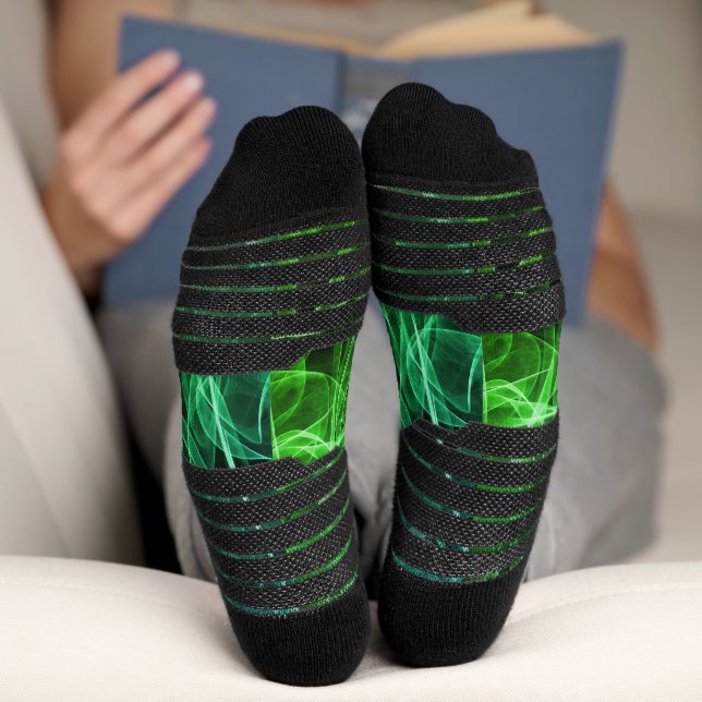Elegant Smoke Swirl Texture Socks (Bottom)