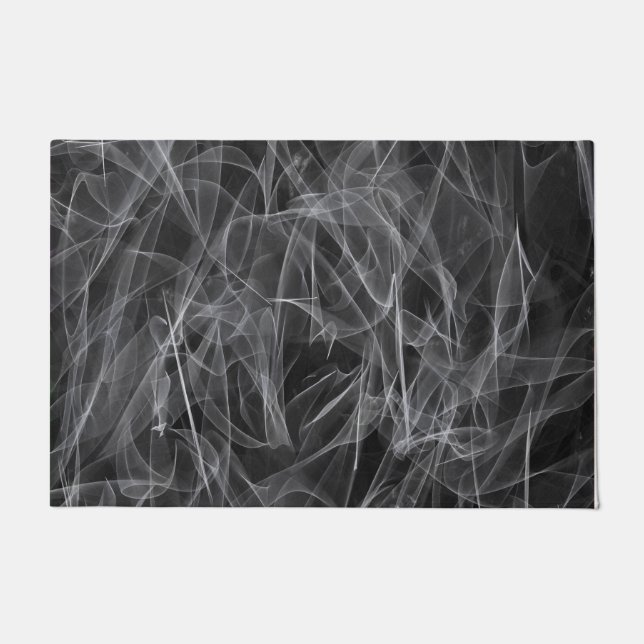 Elegant Smoke Swirls – Mystical Aesthetics Doormat (Front)