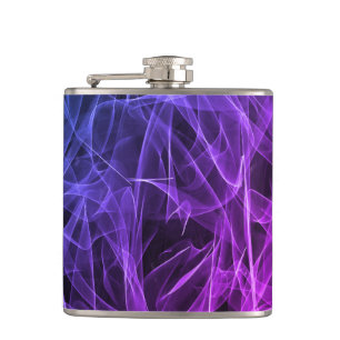 Elegant Smoke Swirls – Mystical Aesthetics Hip Flask