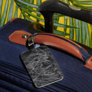 Elegant Smoke Swirls – Mystical Aesthetics Luggage Tag