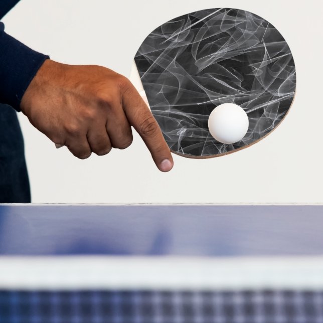 Elegant Smoke Swirls – Mystical Aesthetics  Ping Pong Paddle (Insitu)