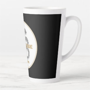 Elegant Snake - Luxury Chinese Zodiac Art & Mystic Latte Mug