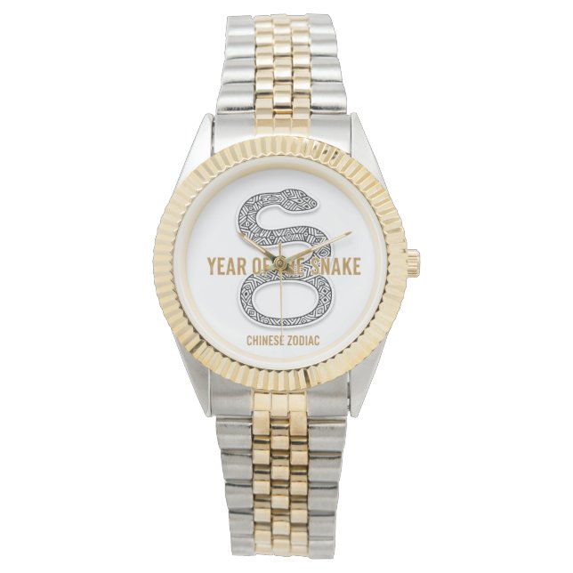 Elegant Snake - Luxury Chinese Zodiac Art & Mystic Watch (Front)