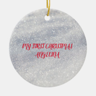 Elegant snow decoration