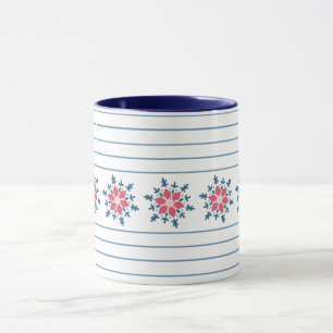 Elegant Snowflake Christmas Mug – Winter Holiday C