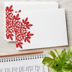 Elegant Snowflake (Cranberry) Envelope