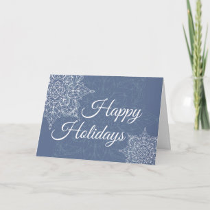 Elegant Snowflake Design Holiday Card