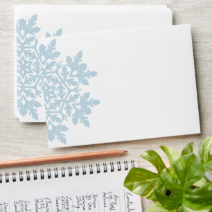Elegant Snowflake (Frost Blue) Envelope