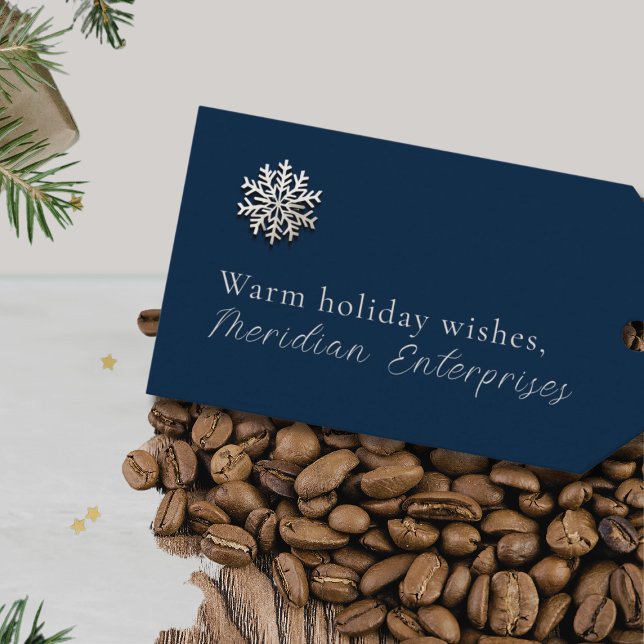 Elegant Snowflake Holiday Gift Tag (Creator Uploaded)