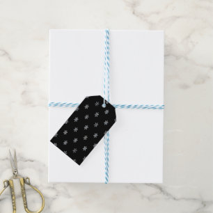 Elegant Snowflake Pattern Ice Winter Design Gift Tags