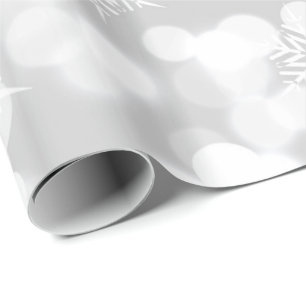 Elegant Snowflake Pattern Wrapping Paper
