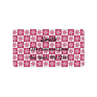 Elegant Snowflakes Return Address Label