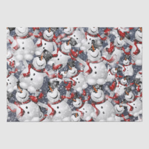 Elegant  Snowman Christmas  Tissue Paper