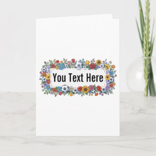 Elegant Soccer Floral Frame Custom Invitation