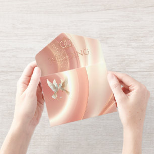 Elegant Soft Blush Wedding Invitation