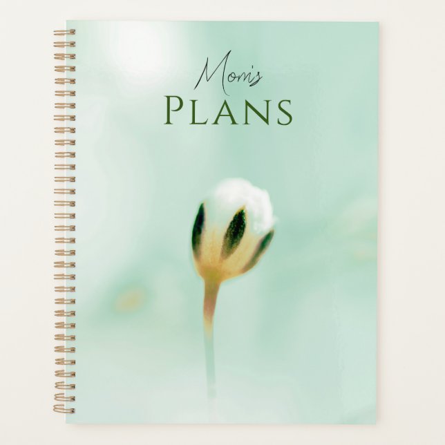 Elegant Soft Floral Print Planner (Front)