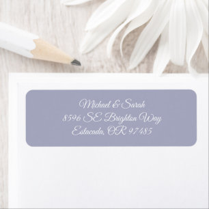 Elegant Soft Lavender Purple Return Address Label