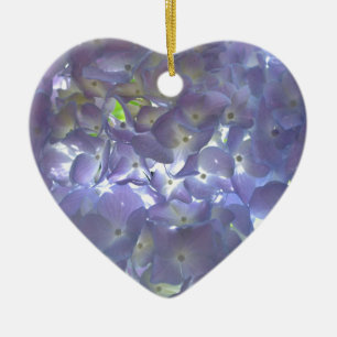 Elegant soft light purple floral purple hydrangeas ceramic tree decoration