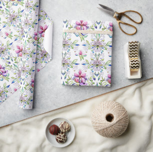 Elegant Soft Orchid Floral Pattern - Stylish Wrapping Paper
