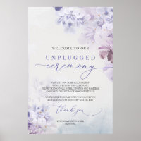 Elegant soft pastel purple boho unplugged ceremony